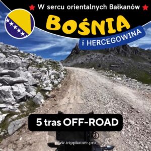 Trasy off-road gpx dla motocyklistów w Bośnia i Hercegowina. Gotowiec Trip Planner motocyklowy przewodnik.